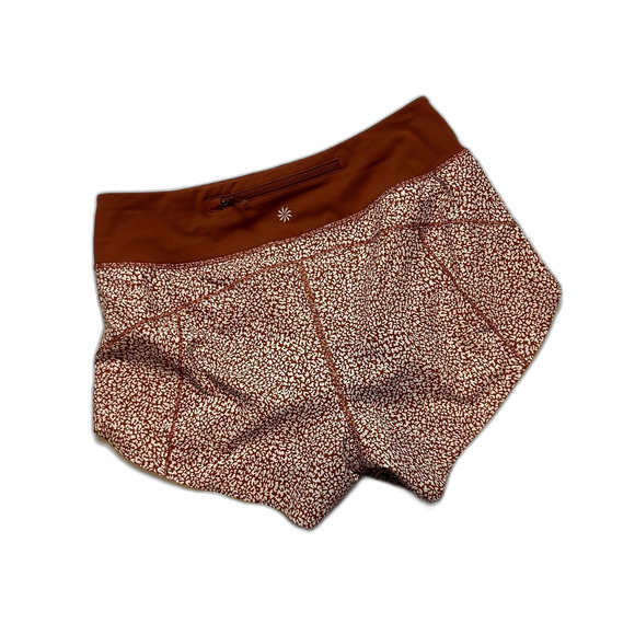Athleta Womens Run With It 3.5" Printed Short Size XS Shorts Cheetah - Picture 10 of 16